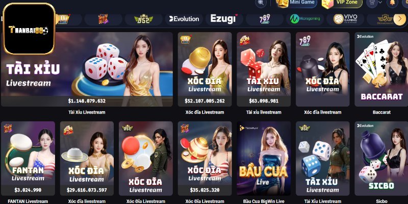 4 sảnh live casino hấp dẫn