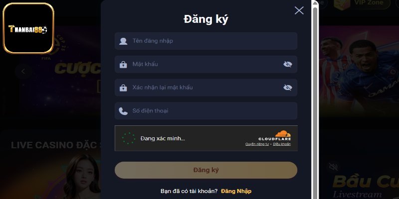 Hướng dẫn đăng ký trên app