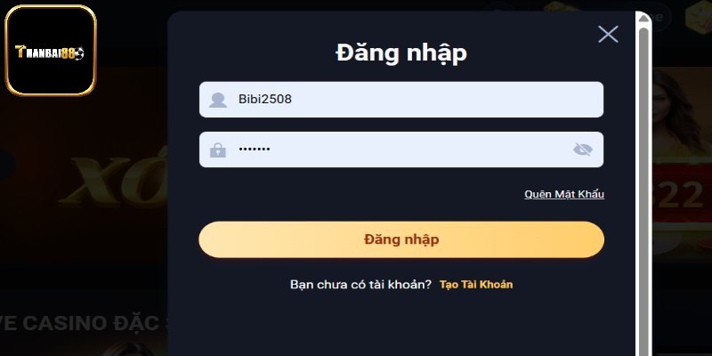 Hướng dẫn đăng nhập Thanbai88 trên app